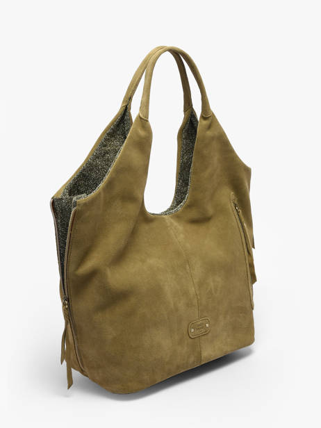 Schoudertas Vintage Leder Mila louise Zilver vintage 23030V ander zicht 1