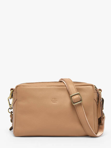 Cross Body Tas Vintage Leder Mila louise Goud vintage 23673C1 ander zicht 3