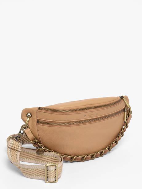 Heuptasje Leder Mila louise Beige vintage 23689C1 ander zicht 2