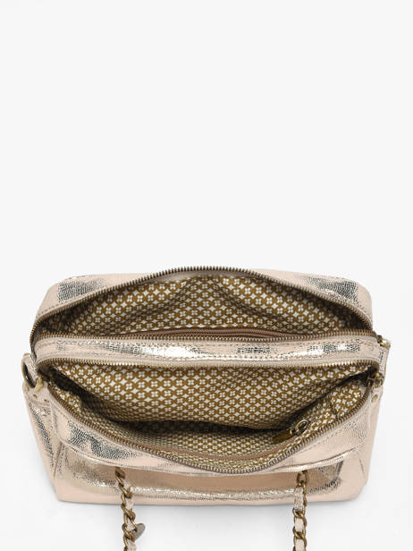 Schoudertas Vintage Leder Mila louise Blauw vintage 3889RX ander zicht 2