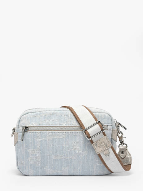 Cross Body Tas Jn3 Katoen Mila louise Blauw jn3 16081JN3 ander zicht 3