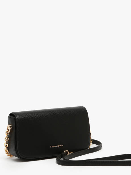 Cross Body Tas Saffiano David jones Zwart saffiano CM8419 ander zicht 2