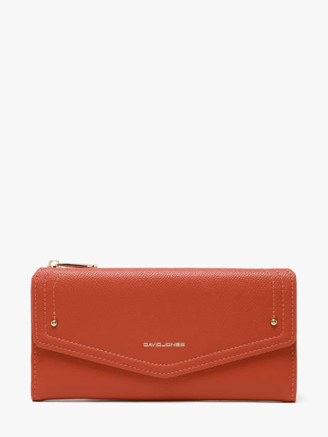 Portefeuille Saffiano David jones Oranje saffiano P164