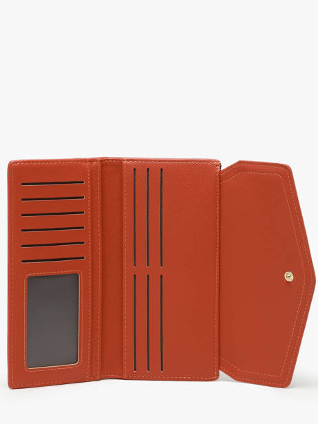 Portefeuille Saffiano David jones Oranje saffiano P164 ander zicht 1