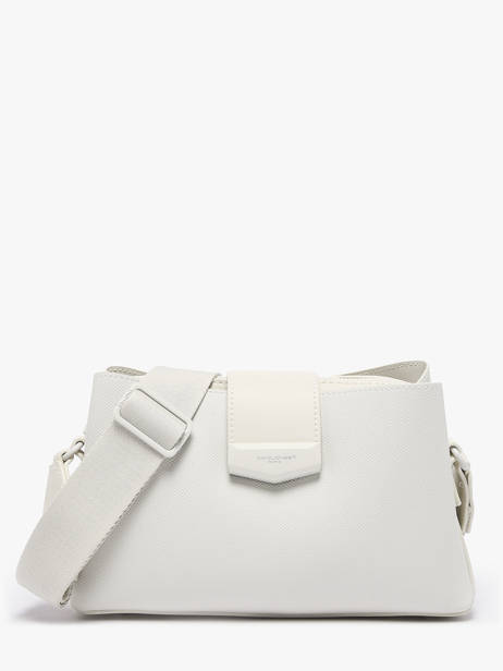 Cross Body Tas City Polyurethaan David jones Wit city CM8303