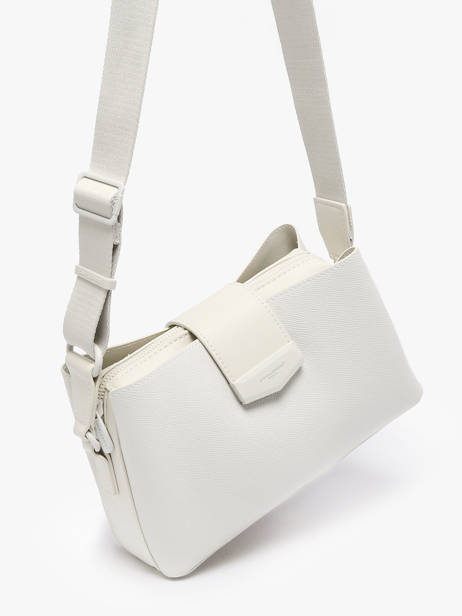 Cross Body Tas City Polyurethaan David jones Wit city CM8303 ander zicht 2