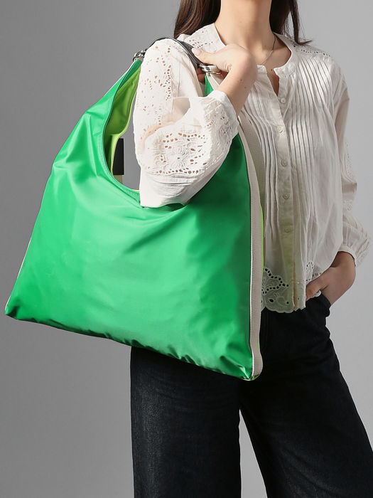 Longchamp Re-play nylon Schoudertas Groen