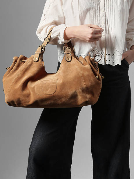 Schoudertas Chiara Leder Gerard darel Geel chiara DBS84407 ander zicht 1