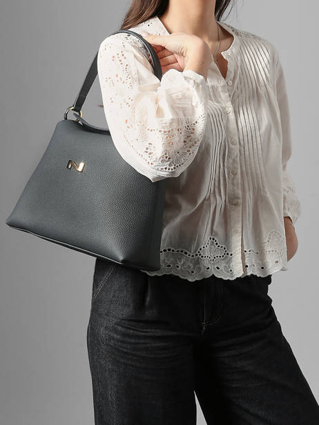 Schoudertas Camelia Leder Nathan baume Blauw eden 5 ander zicht 1