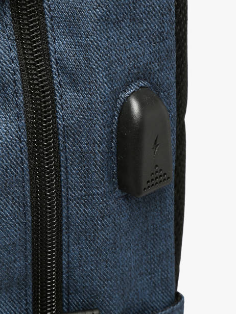 Business Rugzak David jones Blauw business PC037A ander zicht 2