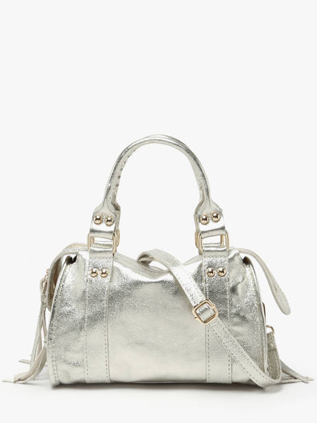 Cross Body Tas Nine Leder Milano Zilver nine NI24093O ander zicht 4