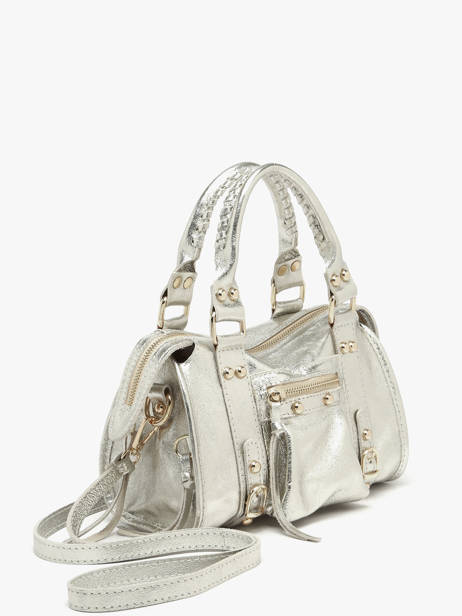 Cross Body Tas Nine Leder Milano Zilver nine NI24093O ander zicht 2