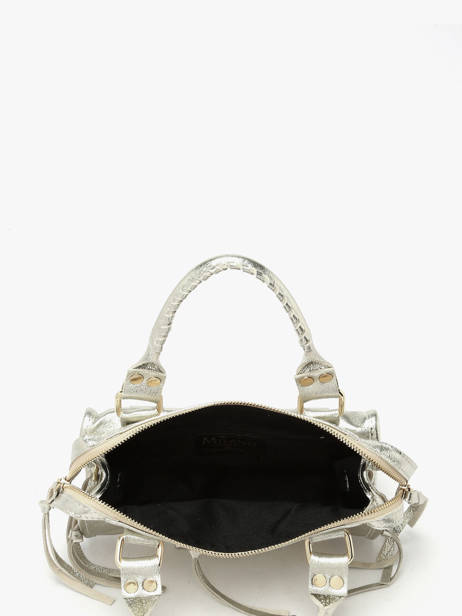 Cross Body Tas Nine Leder Milano Zilver nine NI24093O ander zicht 3