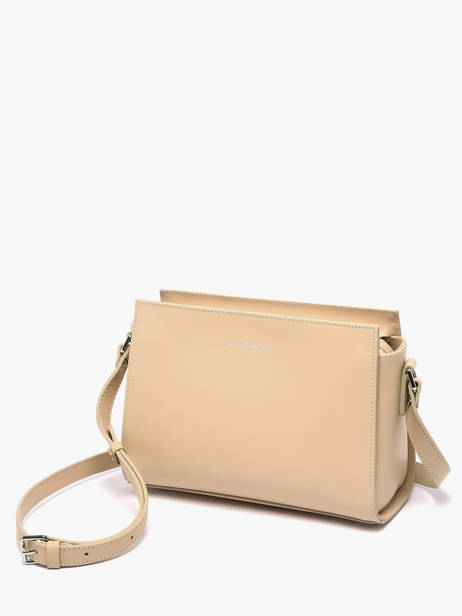 Cross Body Tas Smooth Leder Lancaster Beige smooth 437-02 ander zicht 2