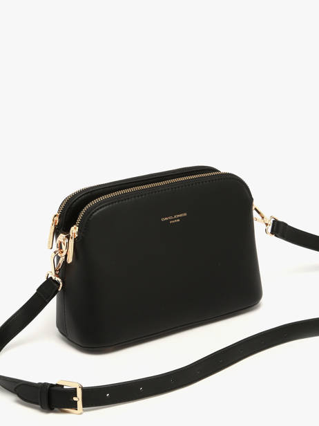 Cross Body Tas French Polyurethaan David jones Zwart french CM7342 ander zicht 1