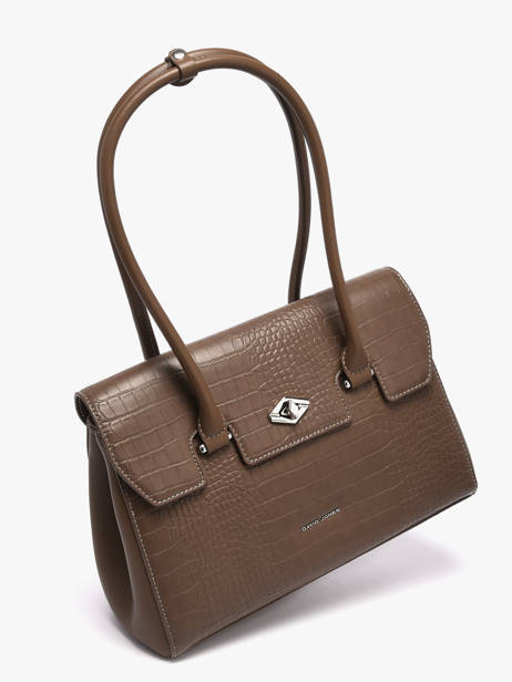 Schoudertassen South Africa Polyurethaan David jones Bruin south africa CM8319 ander zicht 1