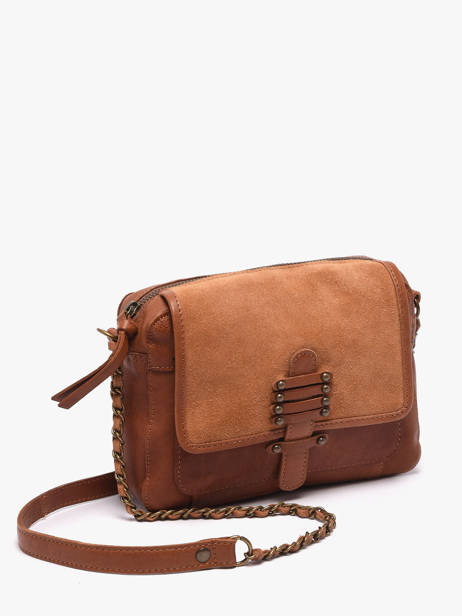 Cross Body Tas Bea Leder Pieces Bruin bea 17163626 ander zicht 1