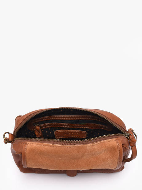 Cross Body Tas Bea Leder Pieces Bruin bea 17163626 ander zicht 2