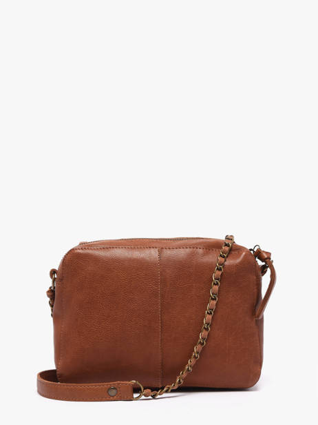 Cross Body Tas Bea Leder Pieces Bruin bea 17163626 ander zicht 3