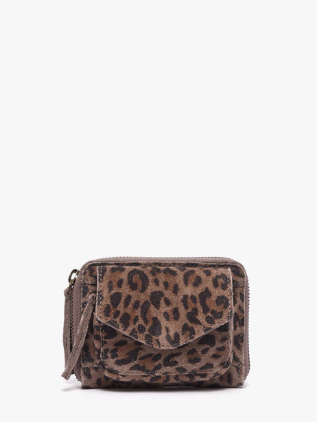 Portemonnee Leder Pieces Beige naina 17117178