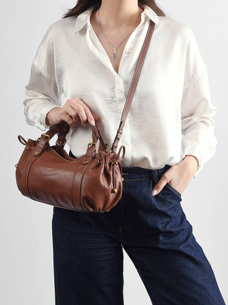 Cross Body Tas Icone Leder Gerard darel Bruin icone DDS73410 ander zicht 1