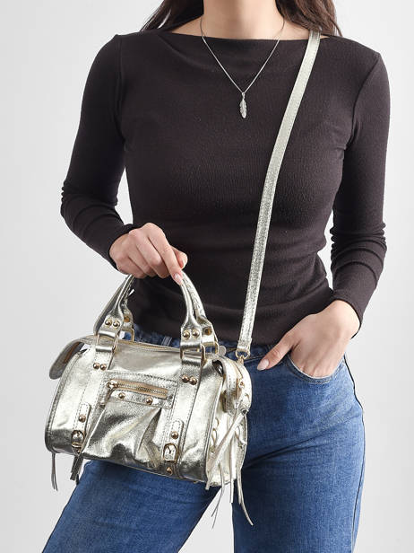 Cross Body Tas Nine Leder Milano Zilver nine NI24093O ander zicht 1