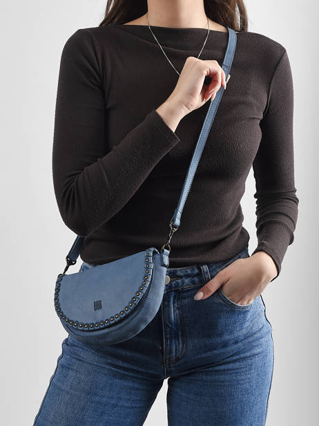 Cross Body Tas Heritage Leder Biba Blauw heritage YAM1L ander zicht 1