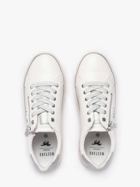 Sneakers Mustang Wit women M0032006 ander zicht 3