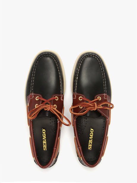 Bootschoenen Uit Leder Sebago Zwart men 7111M7W ander zicht 3