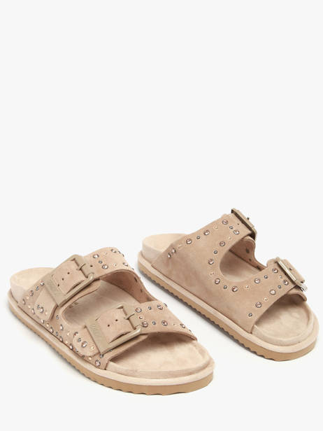 Sandalen Uit Leder Colors of california Beige accessoires CBIOW05N ander zicht 1
