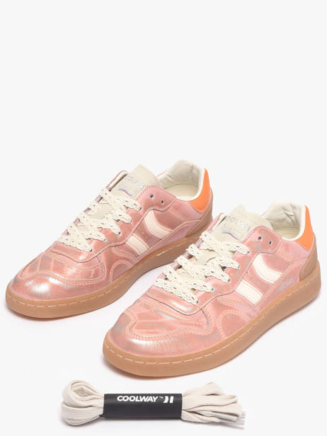 Sneakers Uit Leder Coolway Roze women 7633403 ander zicht 1