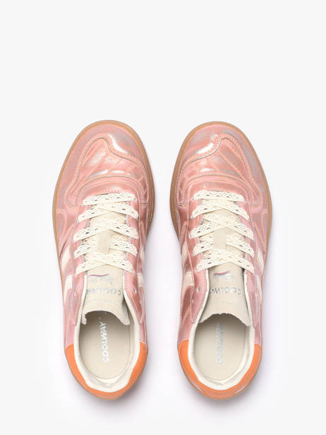 Sneakers Uit Leder Coolway Roze women 7633403 ander zicht 3