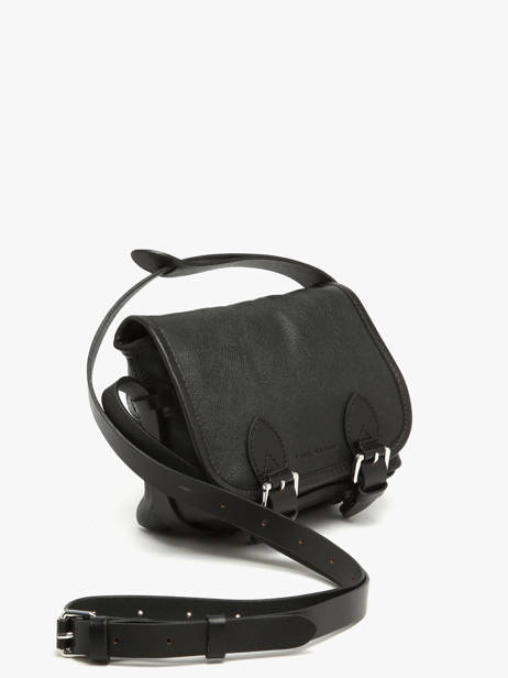 Cross Body Tas Vintage Leder Paul marius Zwart vintage LOULOUS ander zicht 1