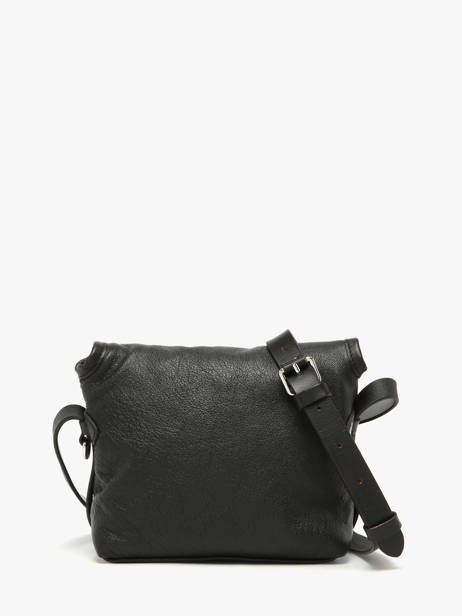 Cross Body Tas Vintage Leder Paul marius Zwart vintage LOULOUS ander zicht 3