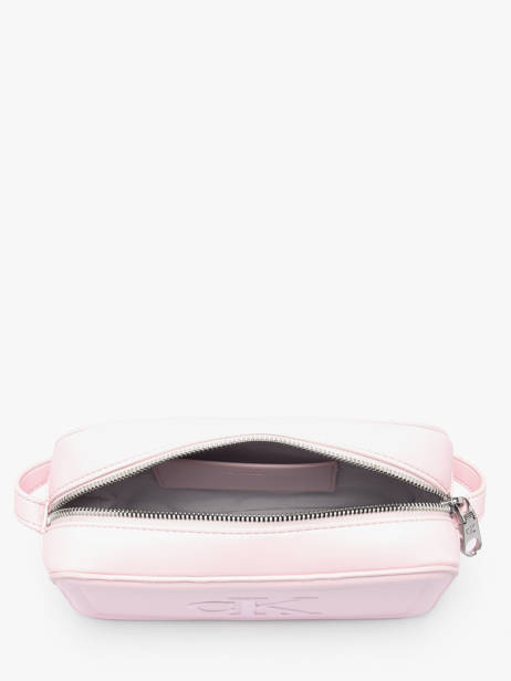 Cross Body Tas Bold Monogram Calvin klein jeans Roze bold monogram 4F3220G ander zicht 3