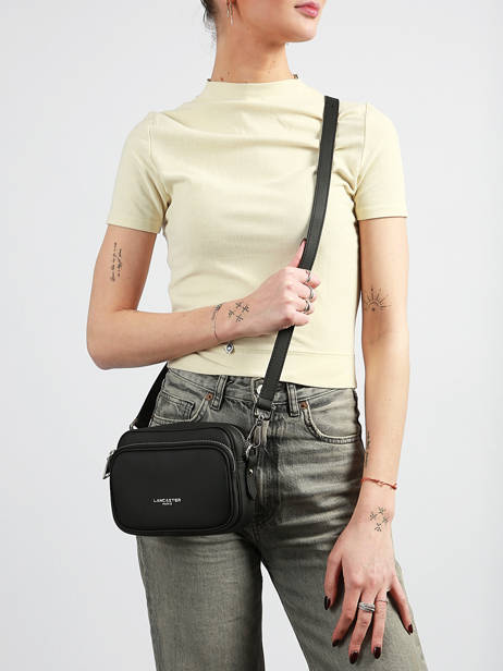Cross Body Tas Donna Ama Leder Lancaster Zwart donna ama 67 ander zicht 1