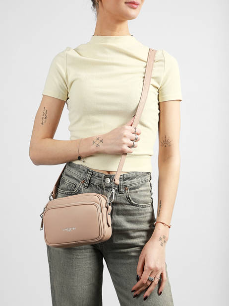 Cross Body Tas Donna Ama Leder Lancaster Roze donna ama 67 ander zicht 1