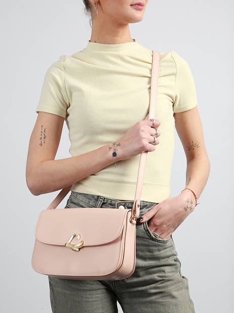 Cross Body Tas Paris Philos Leder Lancaster Roze paris philos 82 ander zicht 1