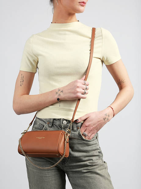 Cross Body Tas Milano Ana Leder Lancaster Bruin milano ana 100 ander zicht 1