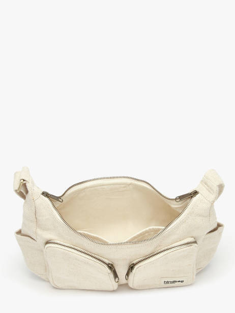 Cross Body Tas Jute Katoen Hindbag Beige jute JU ander zicht 2