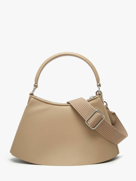 Schoudertas Lenglen Leder Lacoste Beige lenglen NU5011DP ander zicht 4