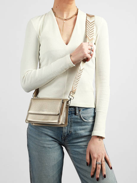 Cross Body Tas Saffiano Miniprix Goud saffiano F5023 ander zicht 1