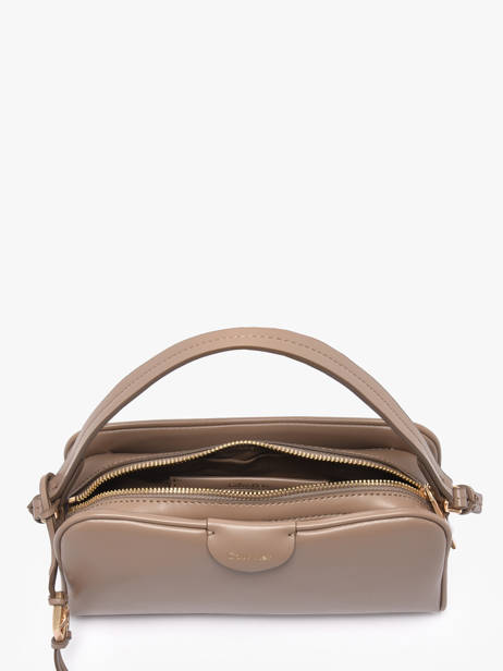 Cross Body Tas Emblem Trio Polyurethaan Calvin klein jeans Beige emblem trio 4F3370G ander zicht 2