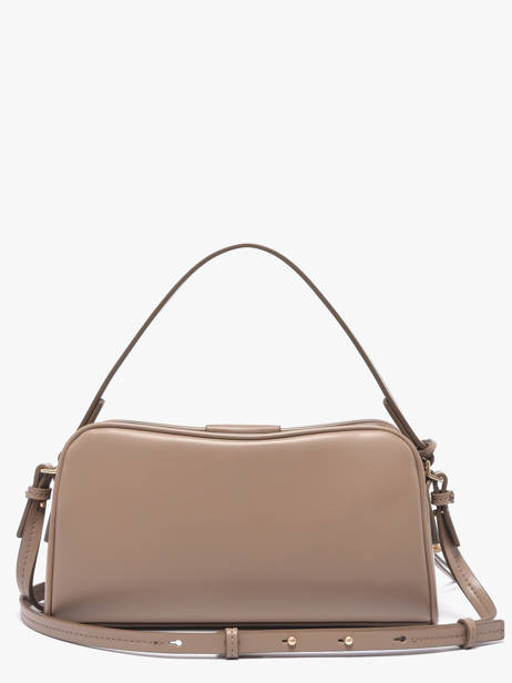 Cross Body Tas Emblem Trio Polyurethaan Calvin klein jeans Beige emblem trio 4F3370G ander zicht 3