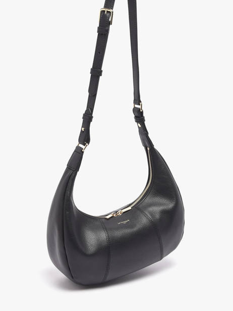 Cross Body Tas Juliette Leder Le tanneur Zwart juliette TJET1402 ander zicht 2