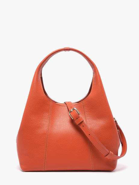 Handtas S Juliette Leder Le tanneur Oranje juliette TJET1000 ander zicht 4