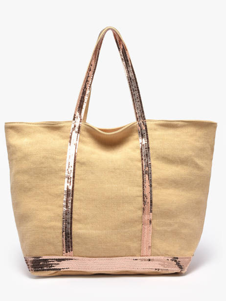 Schoudertas Met Rits L Le Cabas Linnen Vanessa bruno Geel cabas lin 31V40409 ander zicht 3