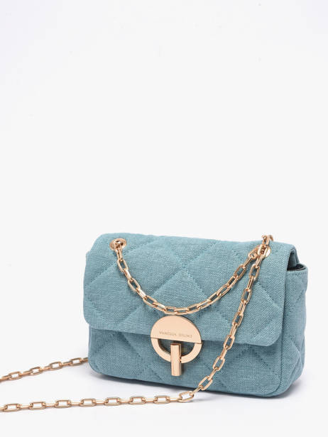 Cross Body Tas Moon Linnen Vanessa bruno Blauw moon 70V40533 ander zicht 2