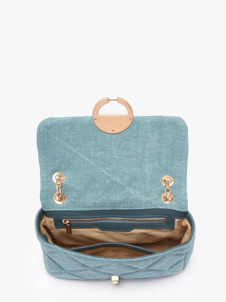 Cross Body Tas Moon Linnen Vanessa bruno Blauw moon 70V40533 ander zicht 3