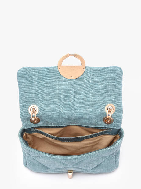 Cross Body Tas Moon Linnen Vanessa bruno Blauw moon 70V40326 ander zicht 3
